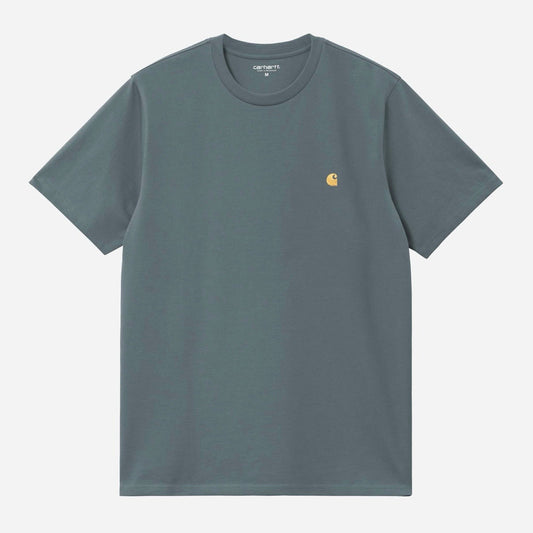 Carhartt || Chase T-shirt - Cozy Blue / Gold - M’ Carhartt