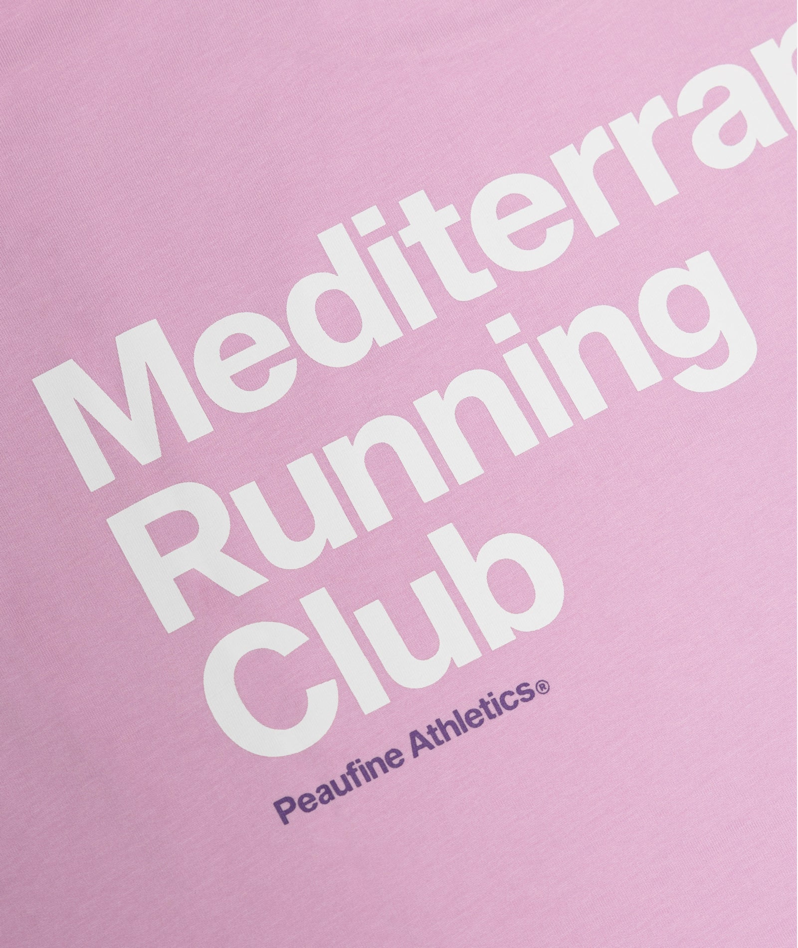 Peaufine || mediterranean Running Club Oversize Organic Cotton T-Shirt - Pink - M’ Peaufine