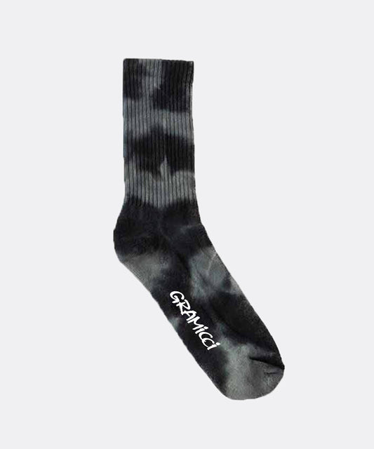 Gramicci || Tie Dye Crew Socks - Black Gramicci