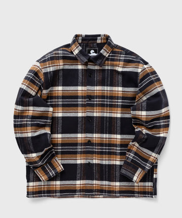 Edwin || Sebastian Shirt LS -Brown / Black Garment