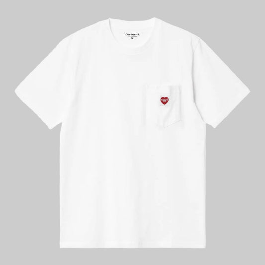 Carhartt || Pocket Heart T-shirt - White / Red - M’ Carhartt