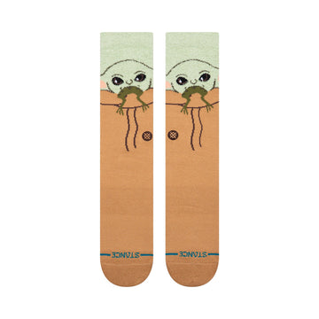 Stance || Grogu Hungry Crew Sock - Green - M’ Stance