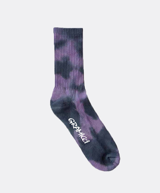 Gramicci || Tie Dye Crew Socks - Purple Gramicci