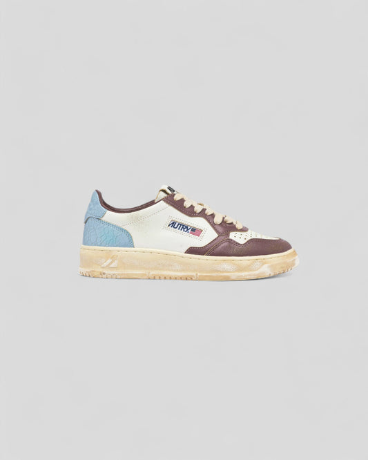 Autry || Medalist Super Vintage - SV47 White/ Blue/Brown - W' Autry