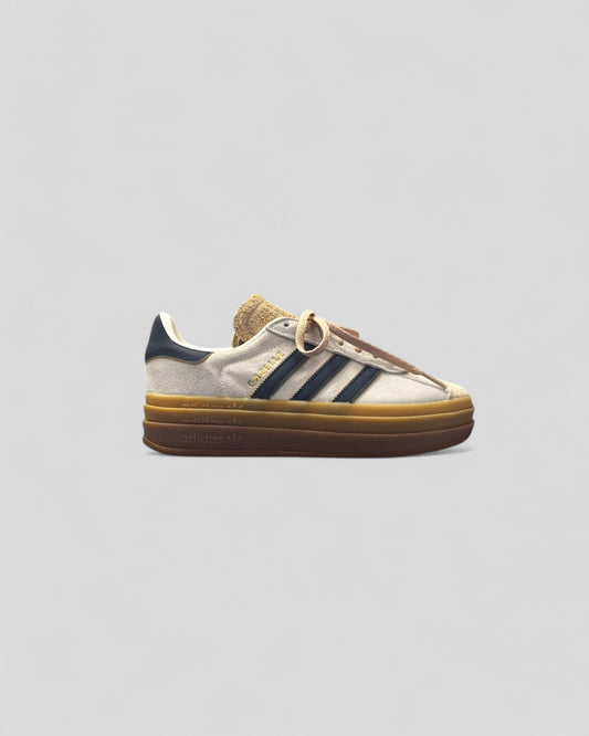 Adidas || Gazelle Bold - Beige/Navy Adidas