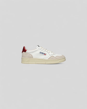 Autry || Medalist LS43 - Leat/Suede Wht/Red - M’ Autry