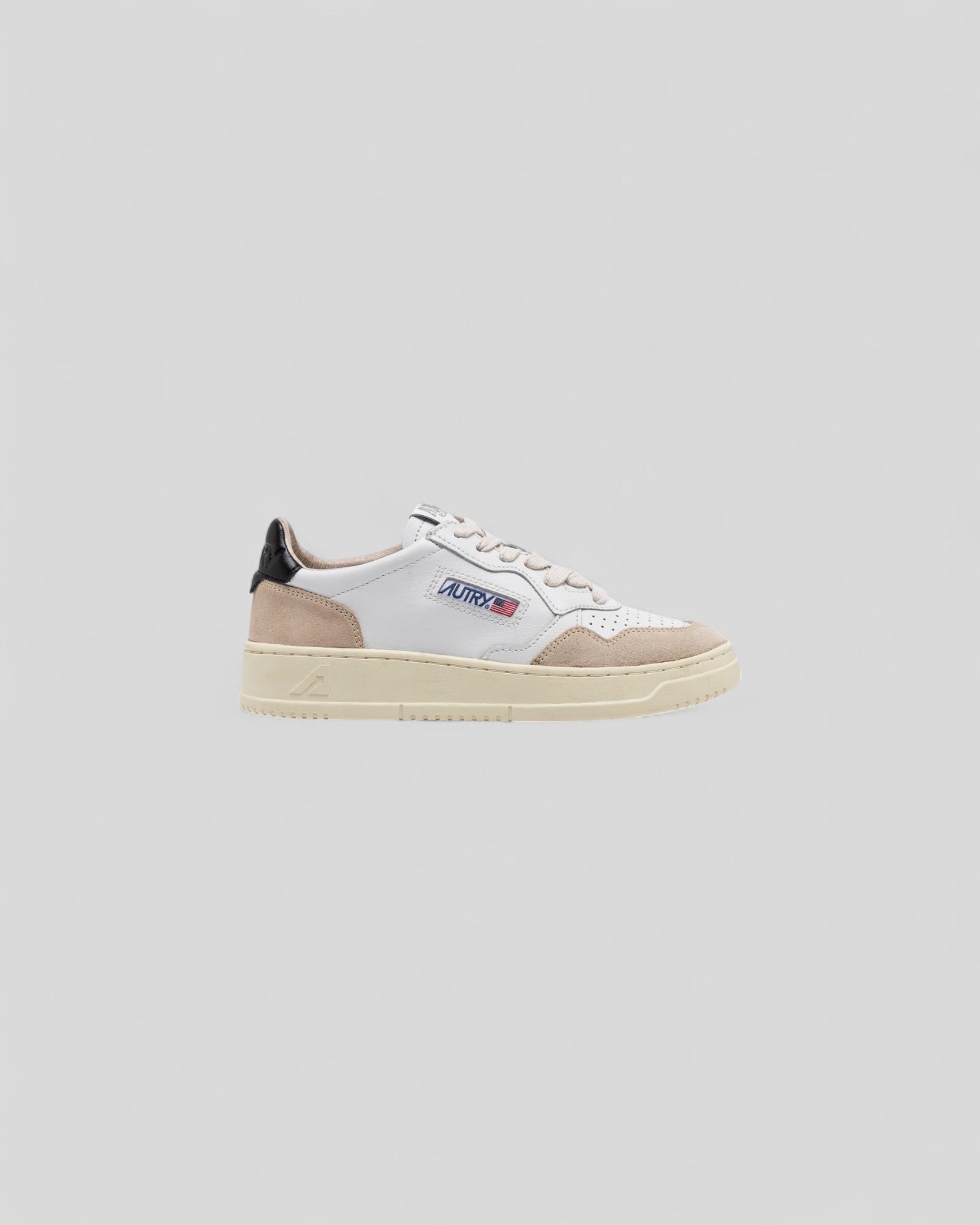 Autry || Medalist LS21 - Leat/Suede Wht/Black - M’ Autry