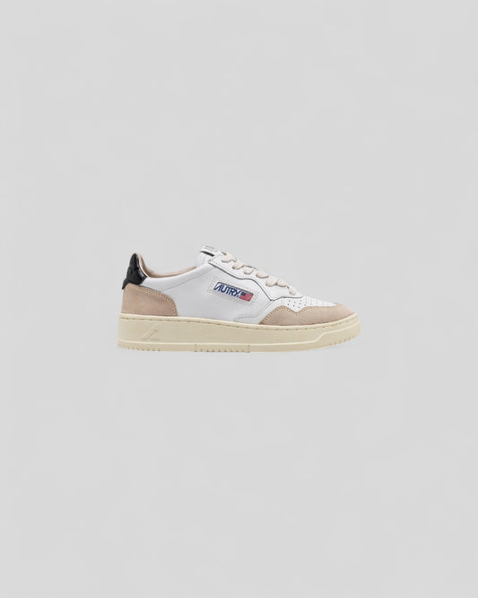 Autry || Medalist LS21 - Leat/Suede Wht/Black - M’ Autry