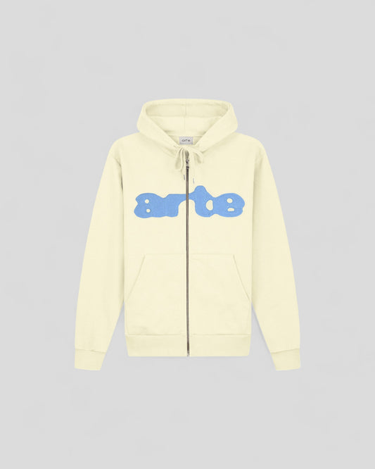 Arte || Embroidery Zip Hoodie - Cream Arte