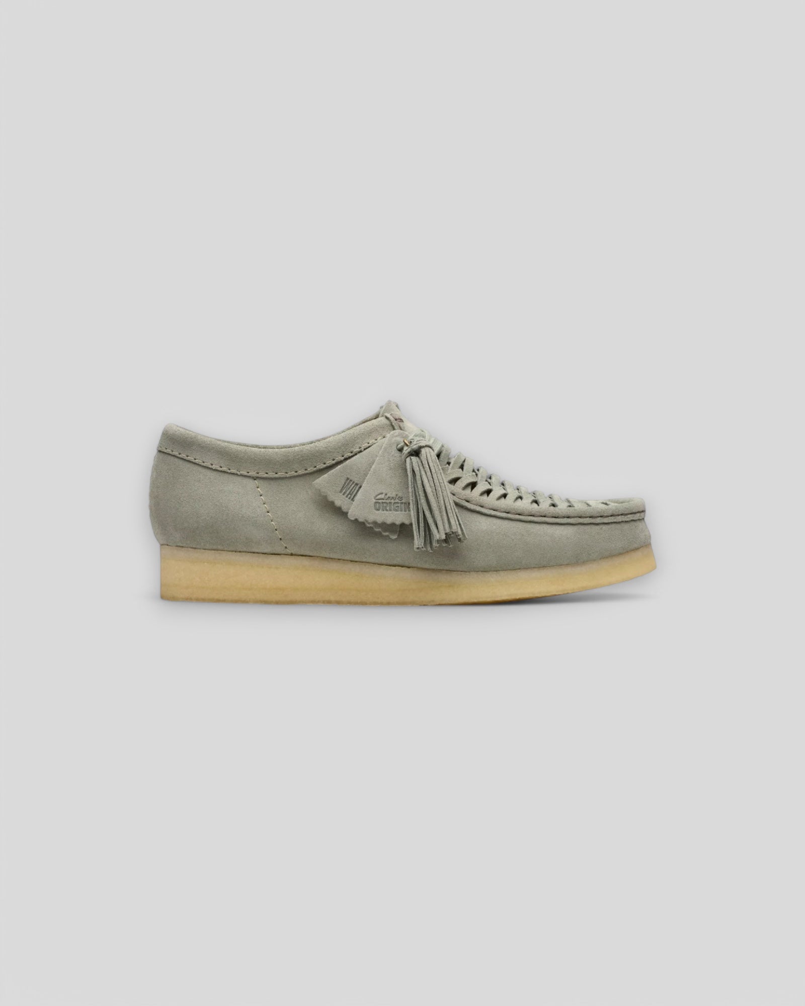 Clarks || Wallabee Weave - Sage Suède - M" Atalante Store
