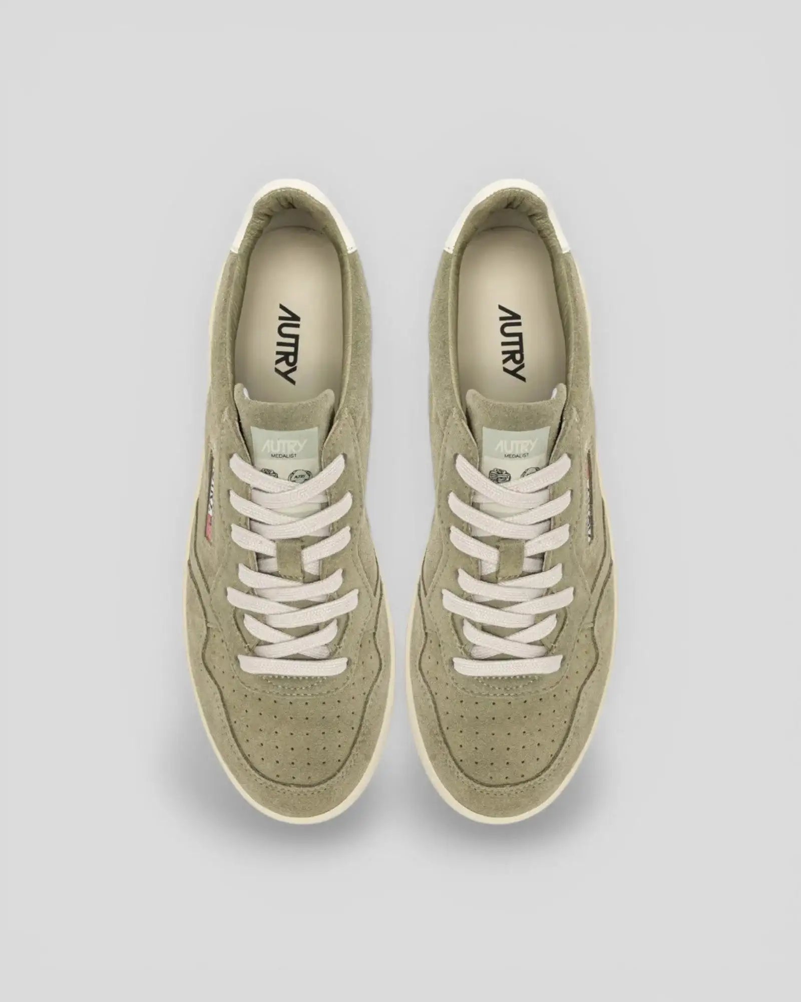Autry || Medalist UH09 -  Daim Gray Green/Blanc Autry