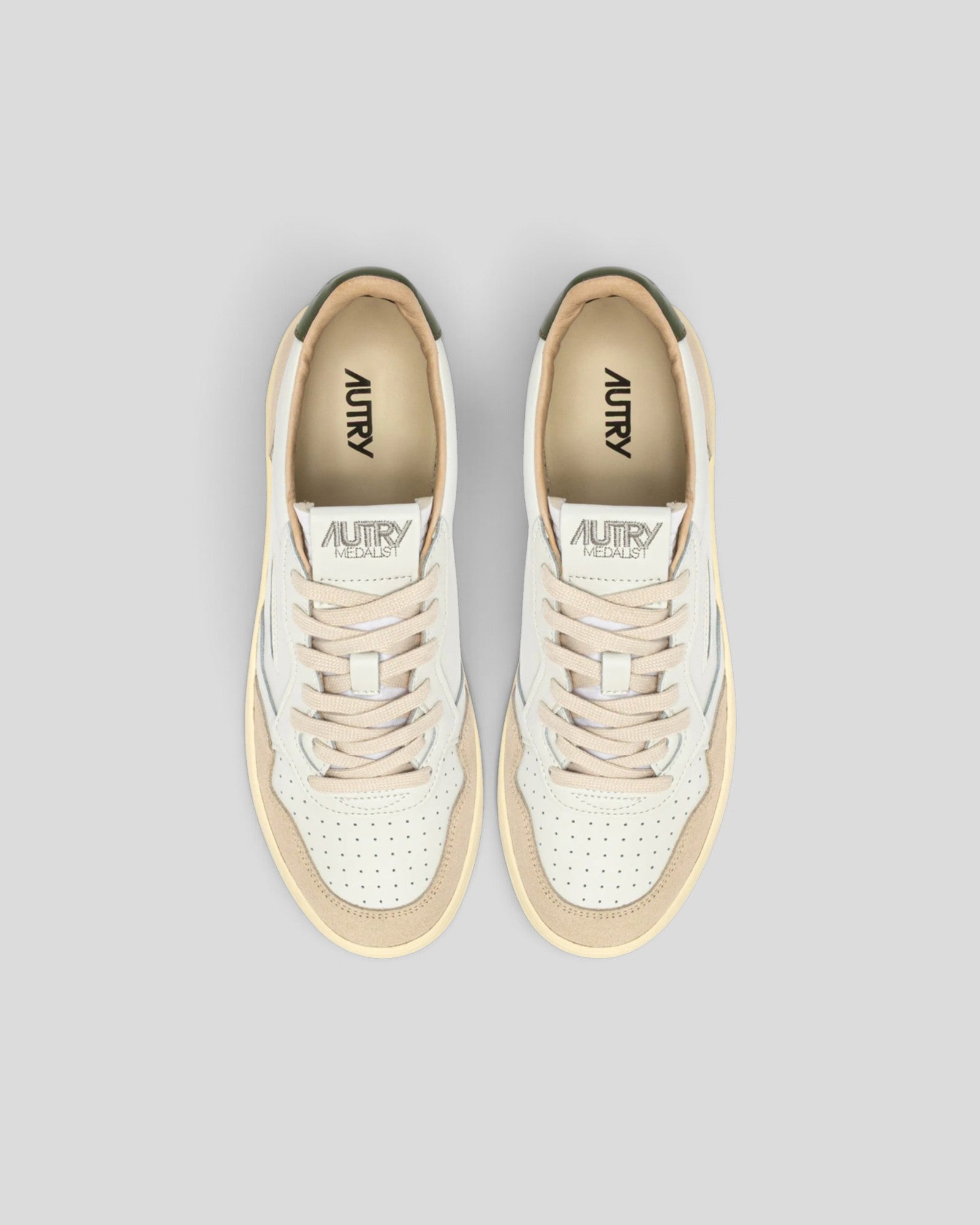 Autry || LS17 - Suede/White/Green - M' Autry