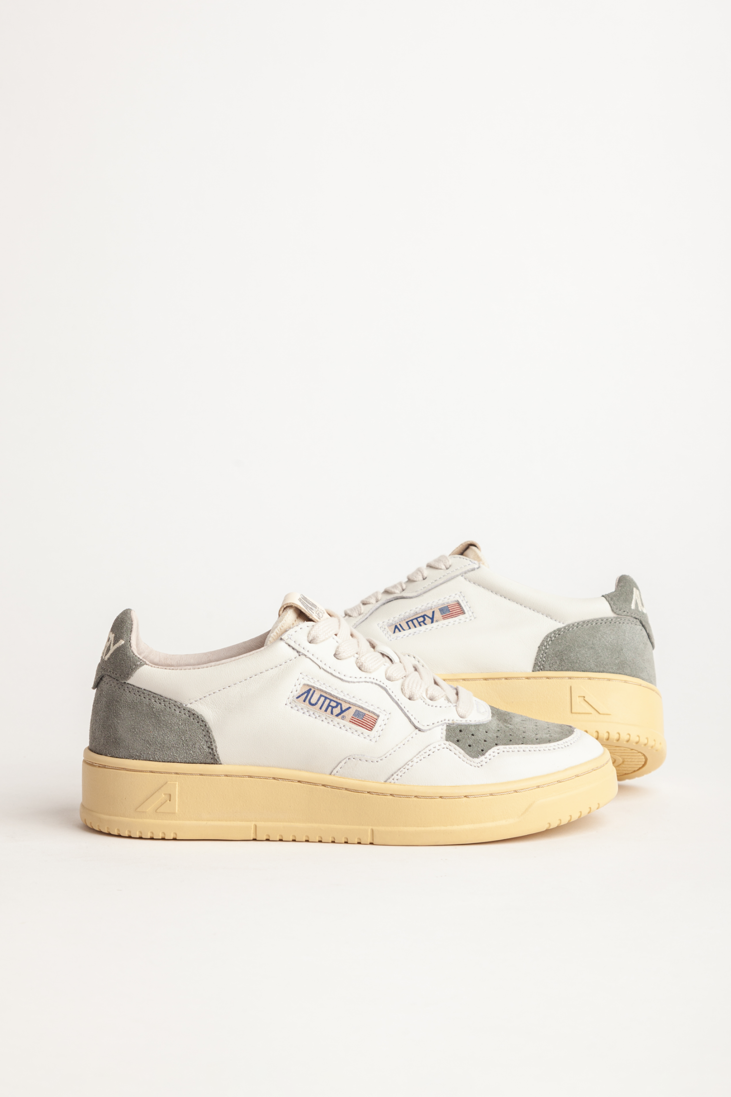 Autry || Medalist - SL05 - Cuir Blanc/ Military Autry