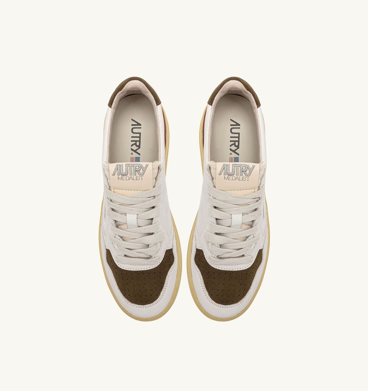 Autry || Medalist - SL06 - Blanc/ Marron Autry