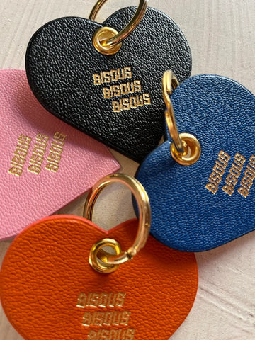 Bisous || Coeur Leather Key Ring Bisous Skateboards