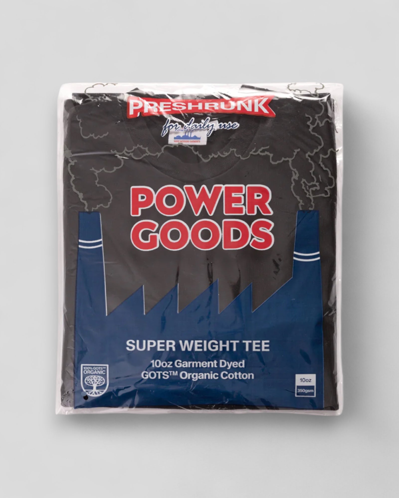 Power Goods || Super Weight Tee - Black - M' Power Goods