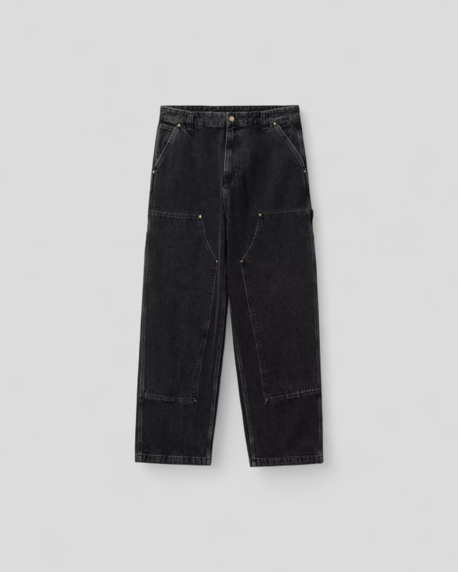 Carhartt || Nash Double Knee - Black Stone Washed - M’ Carhartt