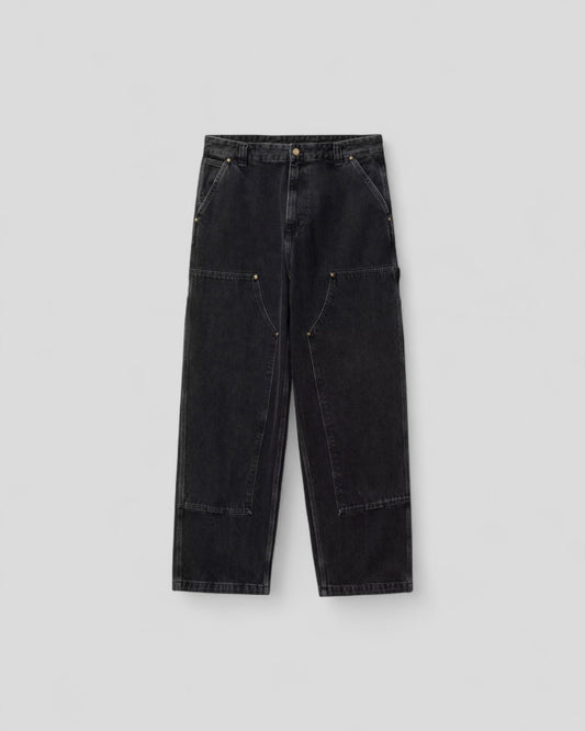 Carhartt || Nash Double Knee - Black Stone Washed - M’ Carhartt
