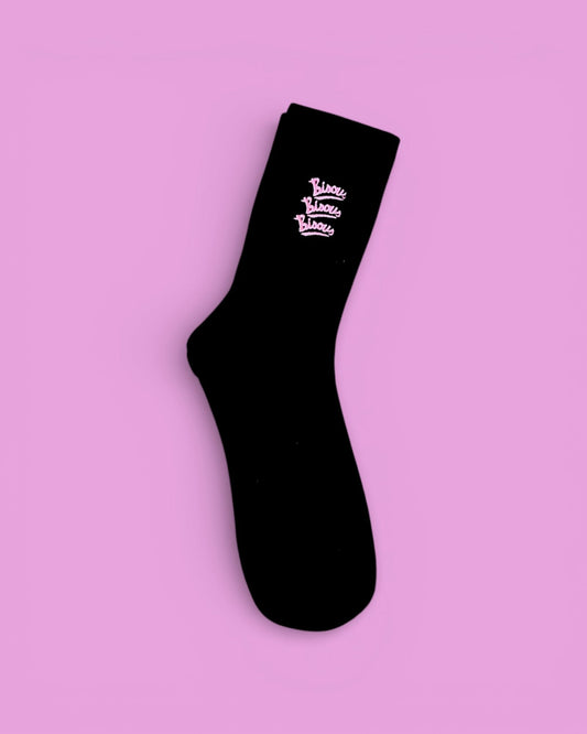 Bisous Bisous || Socks Gianni - Black - M' Bisous Skateboards