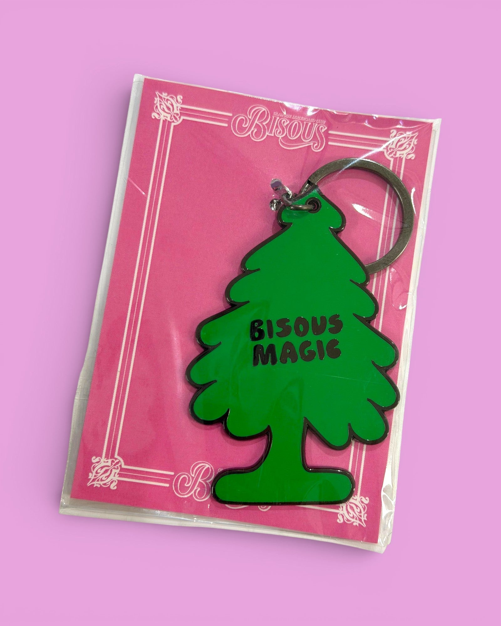 Bisous Bisous || Porte Cle Arbre Magique - Metal Green - M' Bisous Skateboards