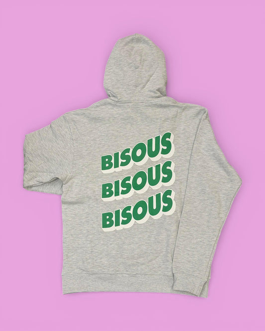 Bisous Bisous || Hoodie Sonic Zipper Sport - Grey - M' Bisous Skateboards
