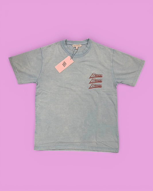 Bisous Bisous || T-Shirt Zenith - Light Blue - M' Bisous Skateboards