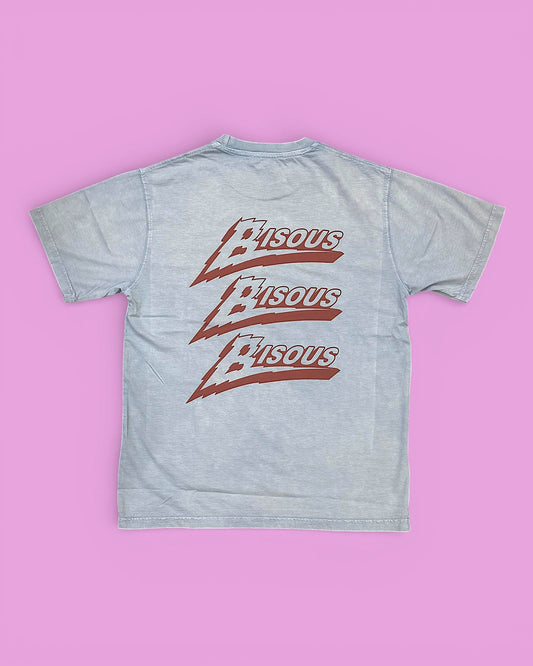 Bisous Bisous || T-Shirt Zenith - Light Blue - M' Bisous Skateboards