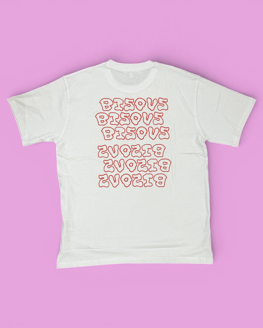 Bisous Bisous || T-shirt Slime - White - M' Bisous Skateboards