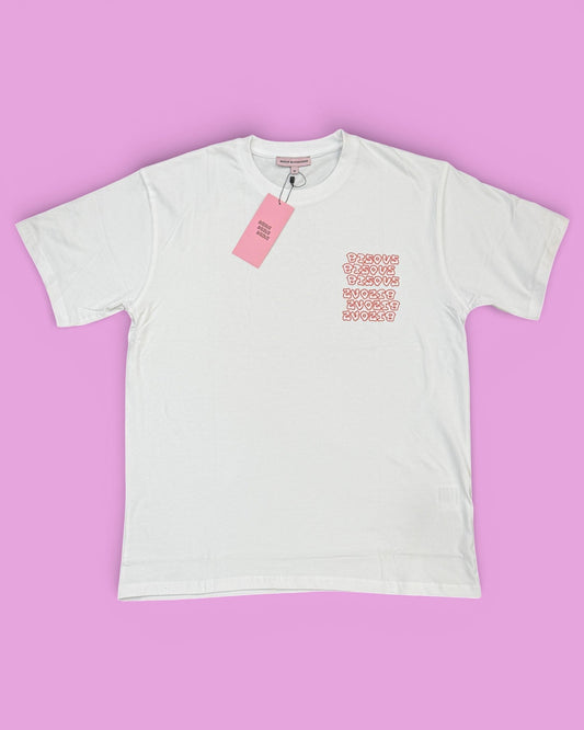 Bisous Bisous || T-shirt Slime - White - M' Bisous Skateboards