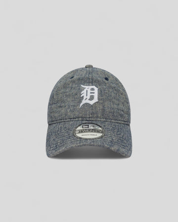 New Era || Detroit Linen 9Twenty - Stipped Blue - M’ New Era