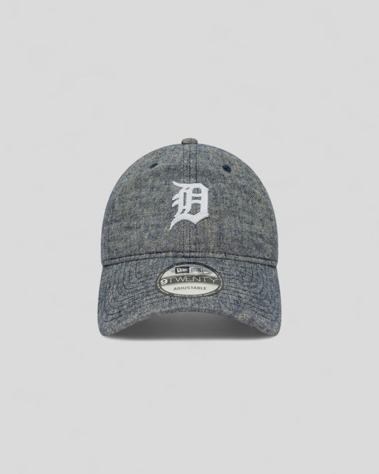 New Era || Detroit Linen 9Twenty - Stipped Blue - M’ New Era