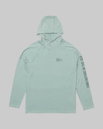 Salty Crew || Mariner Hood Tech Tee - Marine - M’ Salty Crew