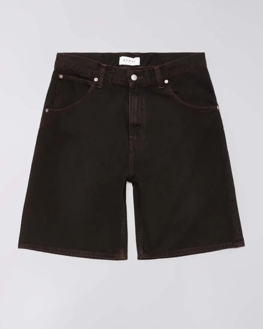 Edwin || Tyrell Short - Black / Coffee Bean Overdyed - M’ Edwin