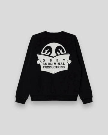 Obey || Weldon Extra Heavy Crew - Black - M’ Obey