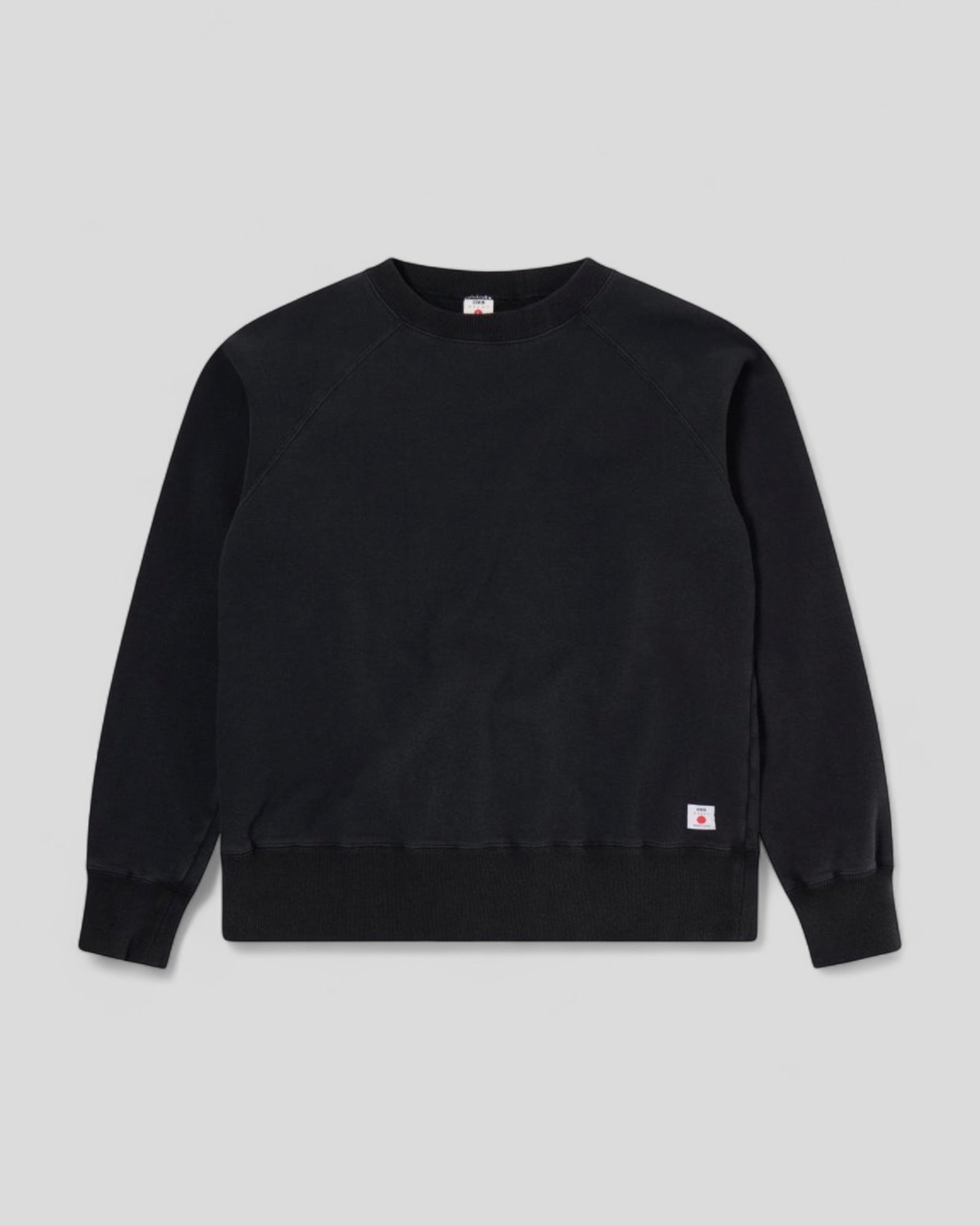 Edwin || Raglan Sleeve Crew - Black Ozone - M’ Edwin