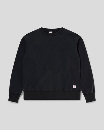 Edwin || Raglan Sleeve Crew - Black Ozone - M’ Edwin