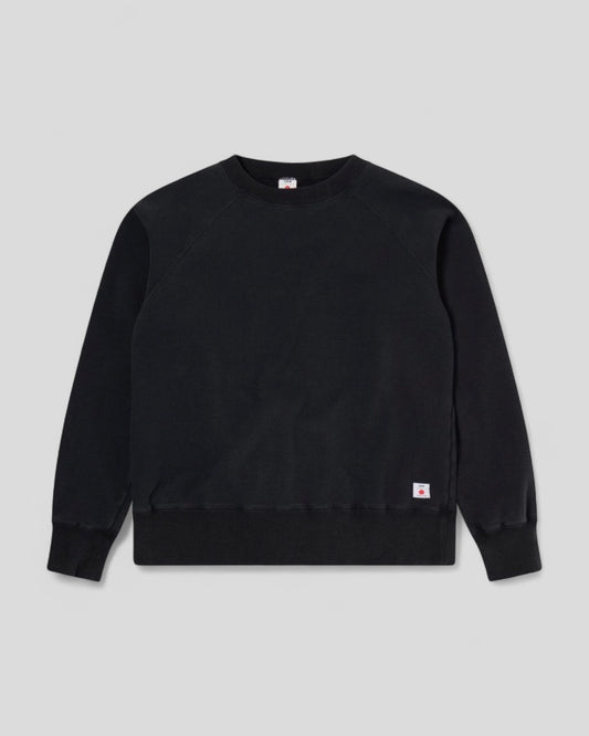 Edwin || Raglan Sleeve Crew - Black Ozone - M’ Edwin