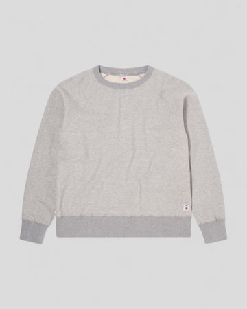 Edwin || Raglan Sleeve Crew - Grey Garment Washed - M’ Edwin