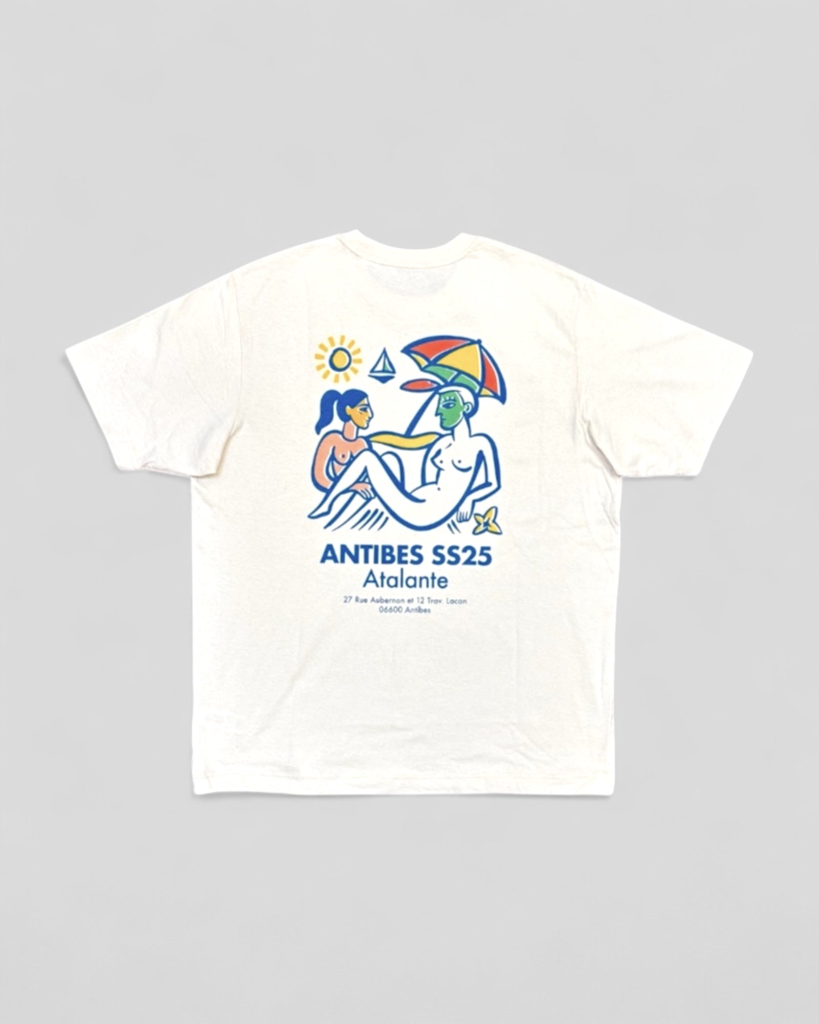 Antibes || Atalante SS25 T-Shirt - Off White - M’ Atalante Store