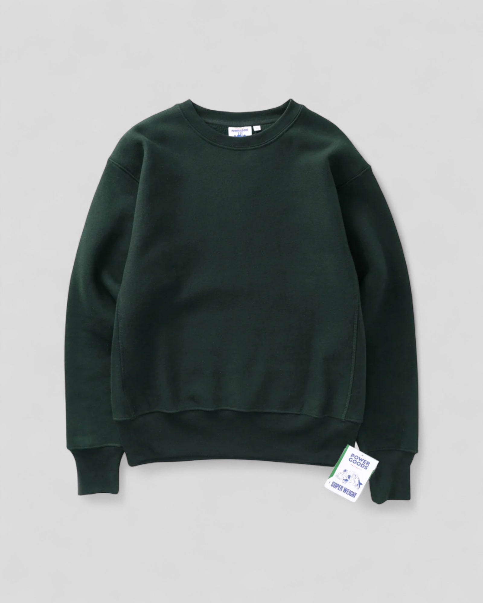 Power Goods || Super Weight Crewneck - Forest - M' Power Goods