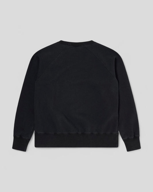 Edwin || Raglan Sleeve Crew - Black Ozone - M’ Edwin