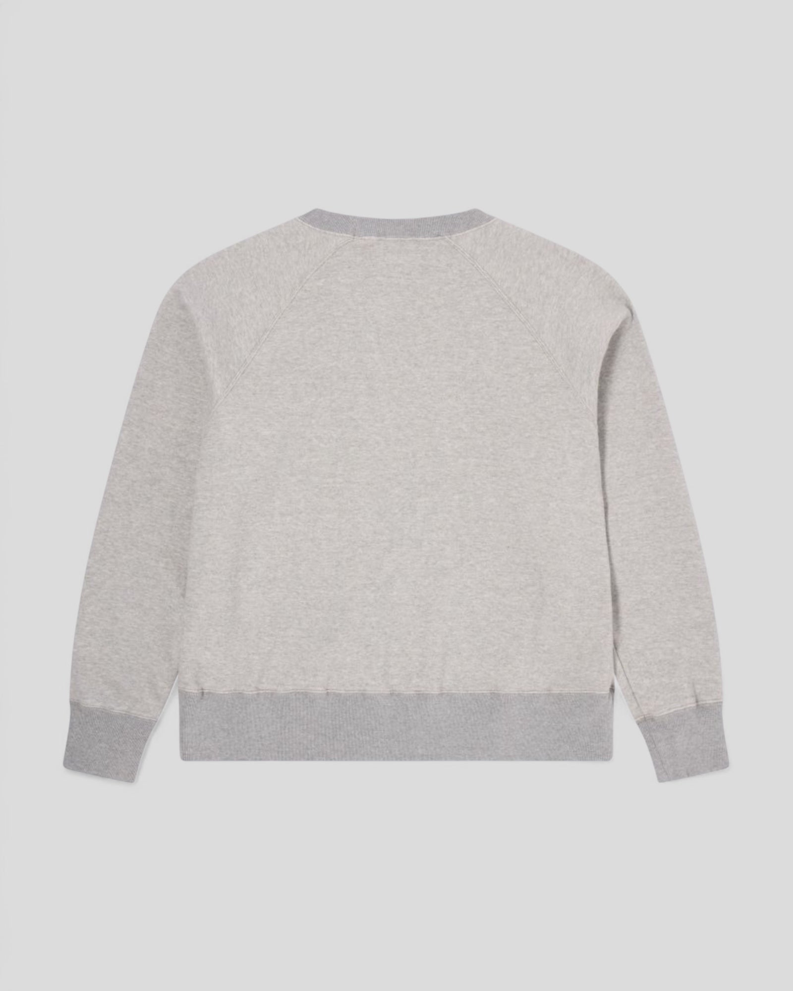 Edwin || Raglan Sleeve Crew - Grey Garment Washed - M’ Edwin