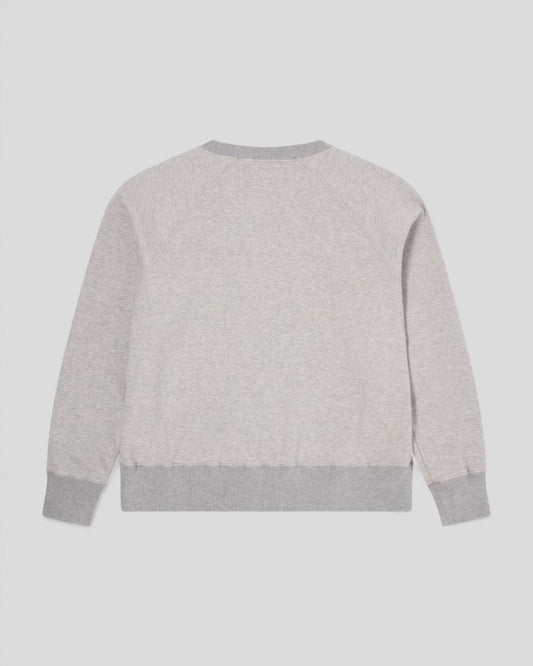 Edwin || Raglan Sleeve Crew - Grey Garment Washed - M’ Edwin