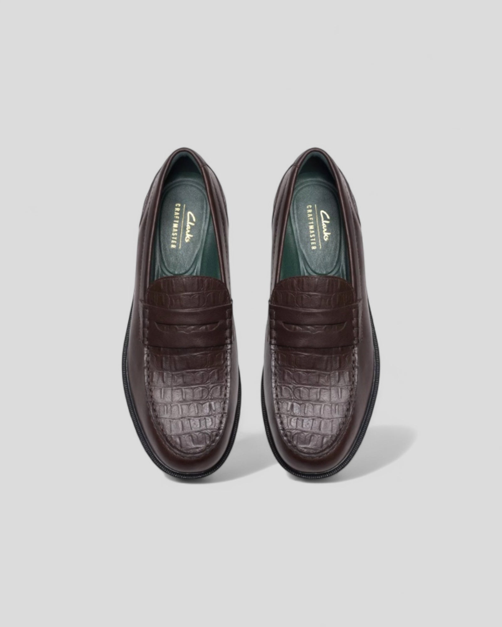 Clarks || CraftJames Lo - Brown Crocodile Leather - M’ Clarks