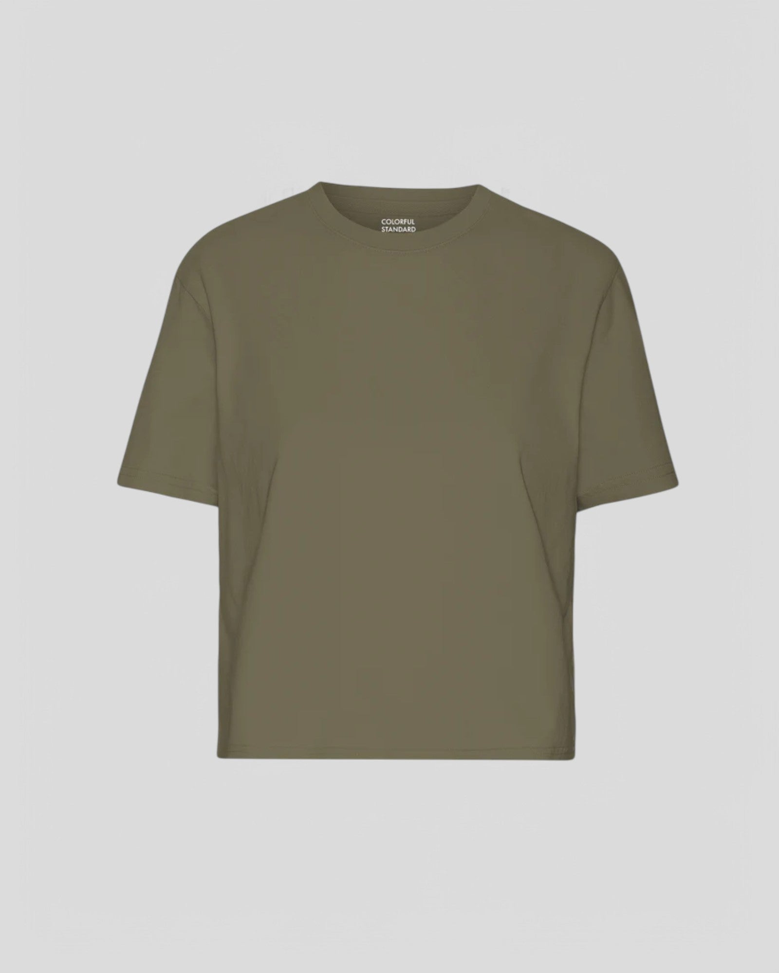 Colorful Standard || Organic Boxy Crop Tee - Dusty OIive Colorful Standard