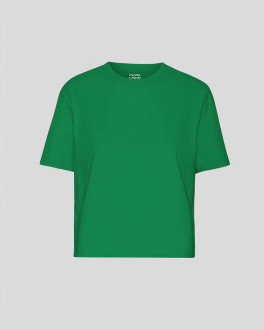 Colorful Standard || Organic Boxy Crop Tee - Kelly Green Colorful Standard