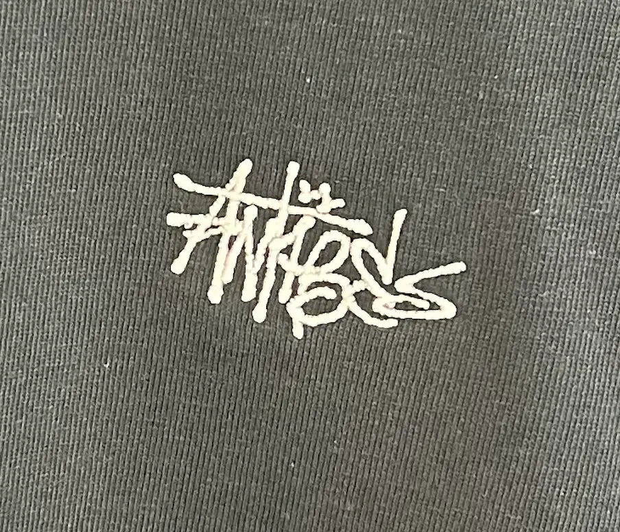 Antibes || Graff Logo Broderie - Black/Grey Antibes