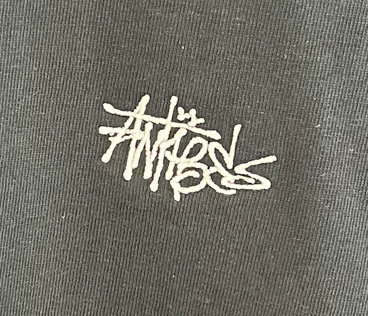 Antibes || Graff Logo Broderie - Black/Grey Antibes