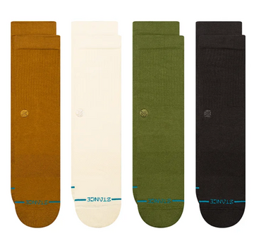Stance || Icon Crew 4 Pack - Gold Stance