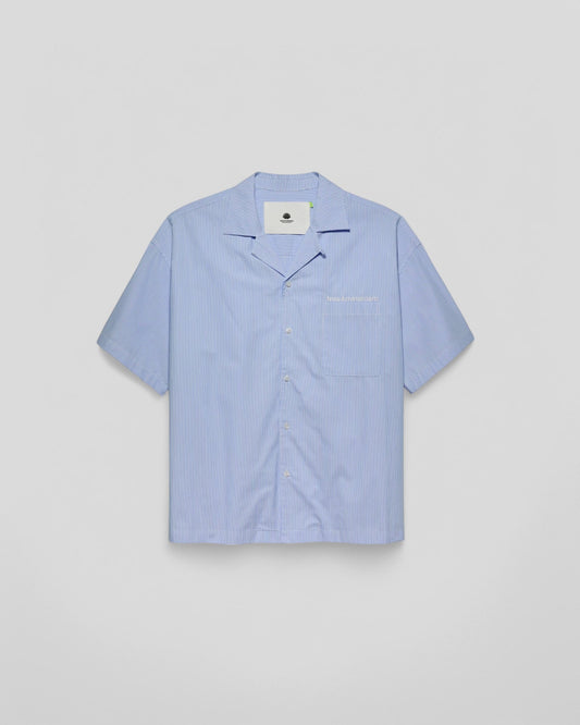 New Amsterdam ||  Wijk Shirt Stripes - White/Blue - W' New Amsterdam